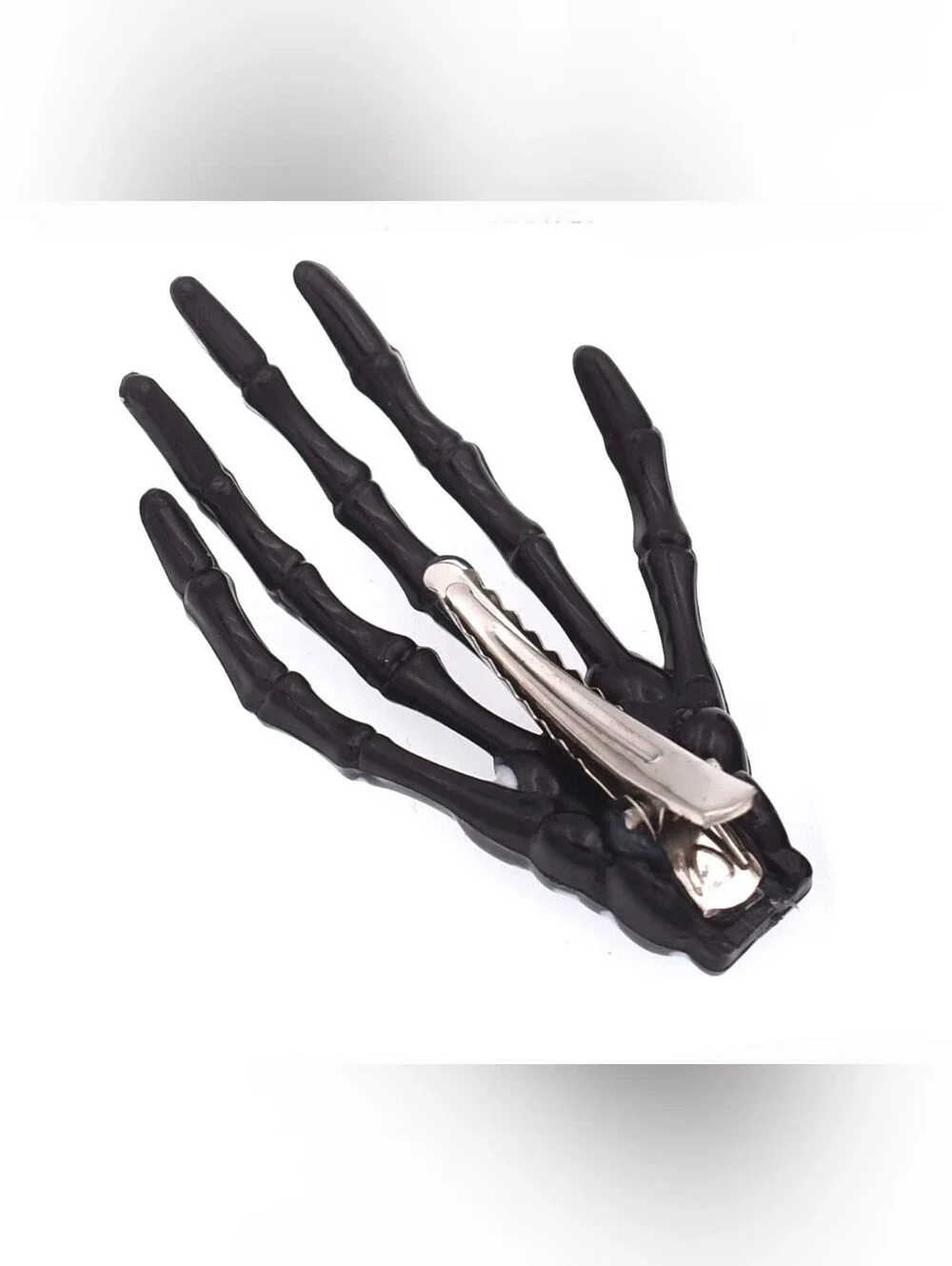 Korean Style Black Skeleton Hand Hair Pin - BNIB